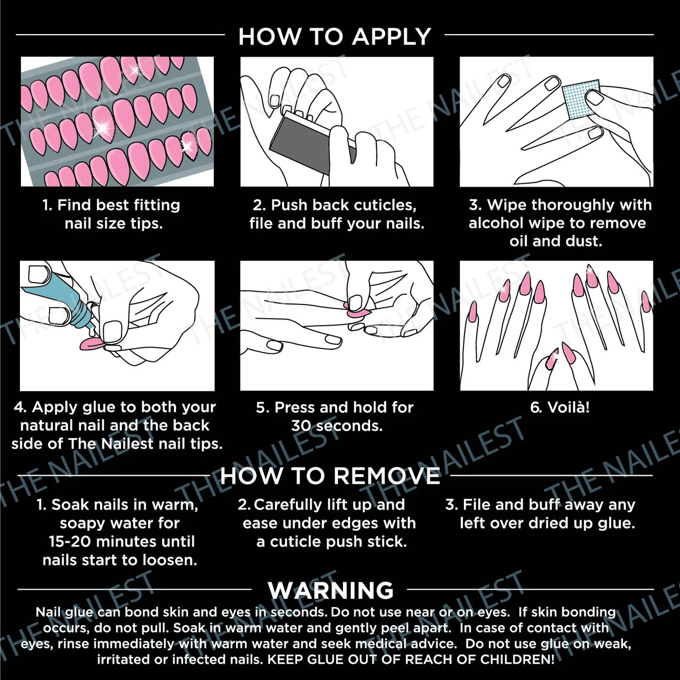 Instant Luxury Acrylic Press-On Nails - Baby Boomer - C-Curve Long Coffin