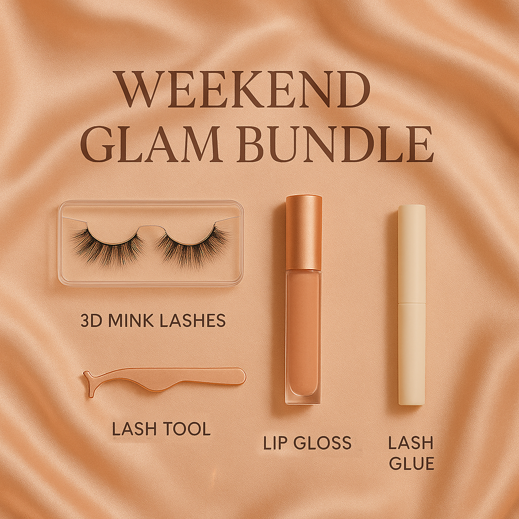 ✨ Weekend Glam Bundle — Lashes & Gloss for Every Vibe