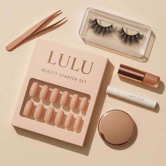 ✨ The LULU Starter Set — Nails, Lashes & Gloss Essentials